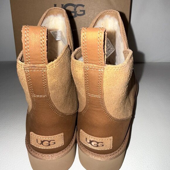 NIB UGGS AUSTRAILA UGG ALINA MINI PLATFORM BOOTS SIZE 8 CHESTNUT - Picture 7 of 12